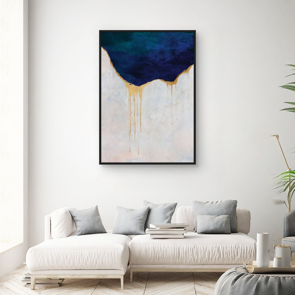 Tableau Éclat doré abstrait