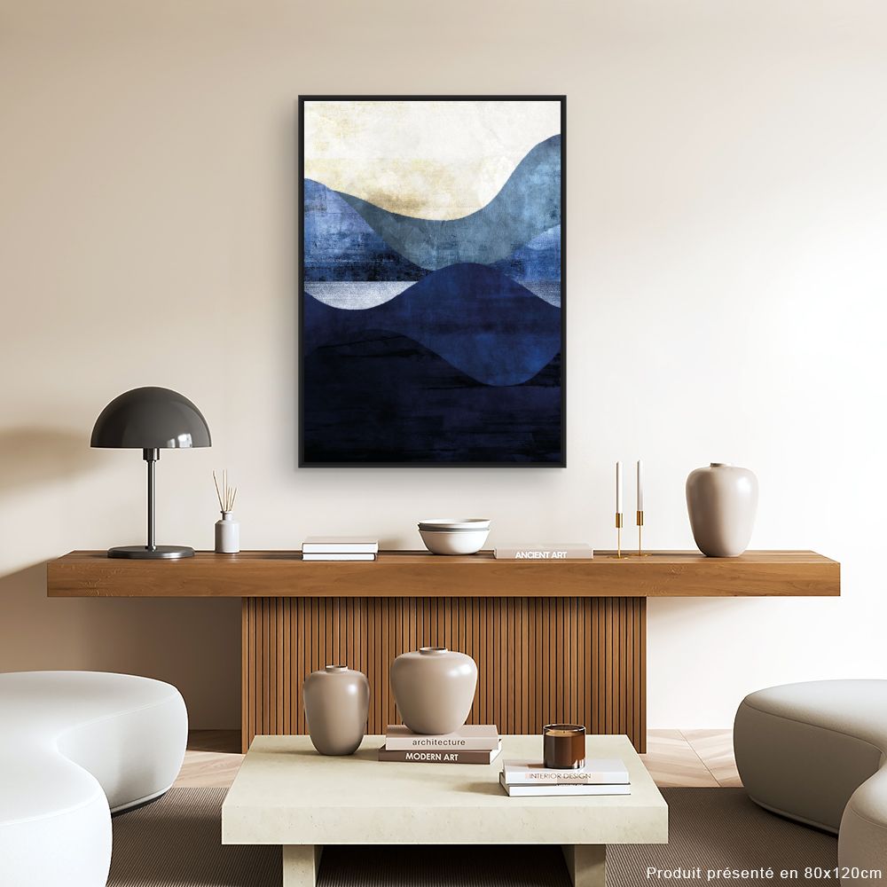 Tableau Vagues abstraites