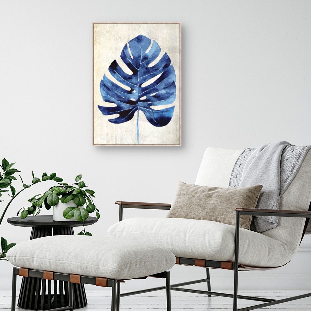 Tableau Feuille aquarelle exotique