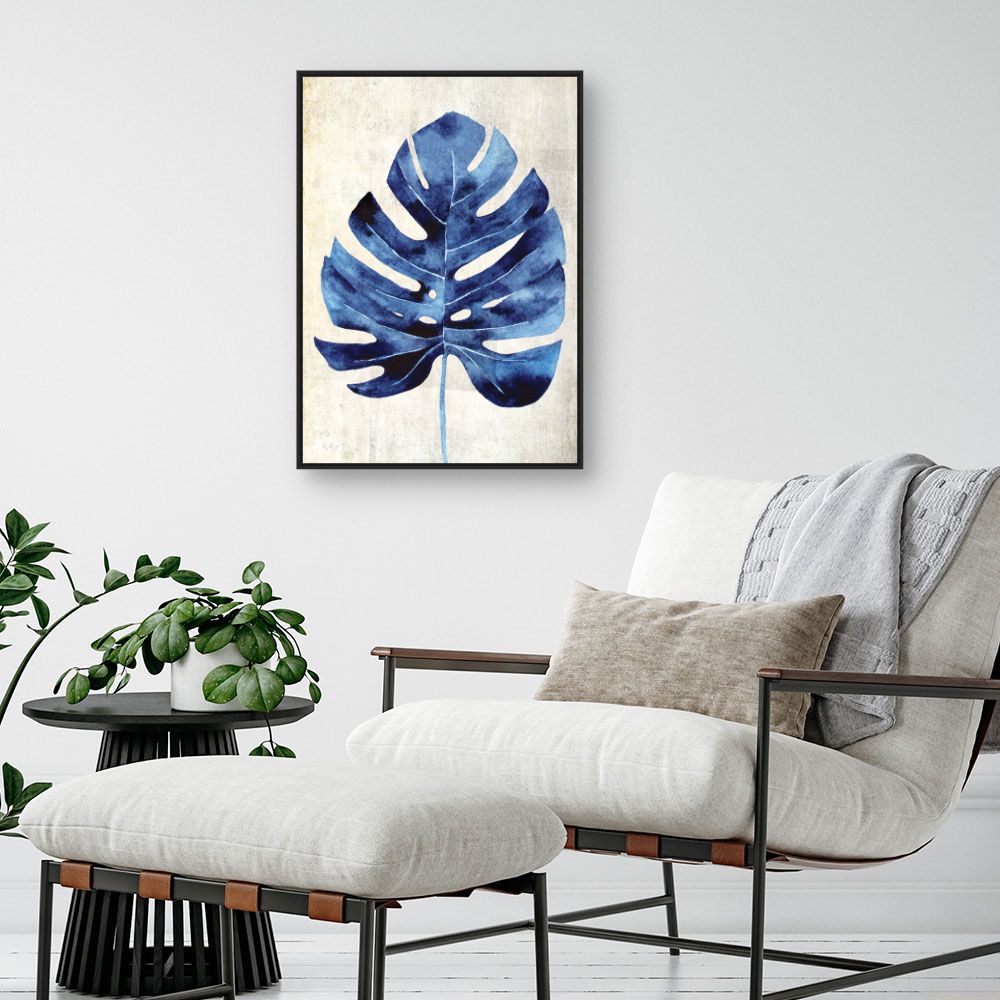 Tableau Feuille aquarelle exotique