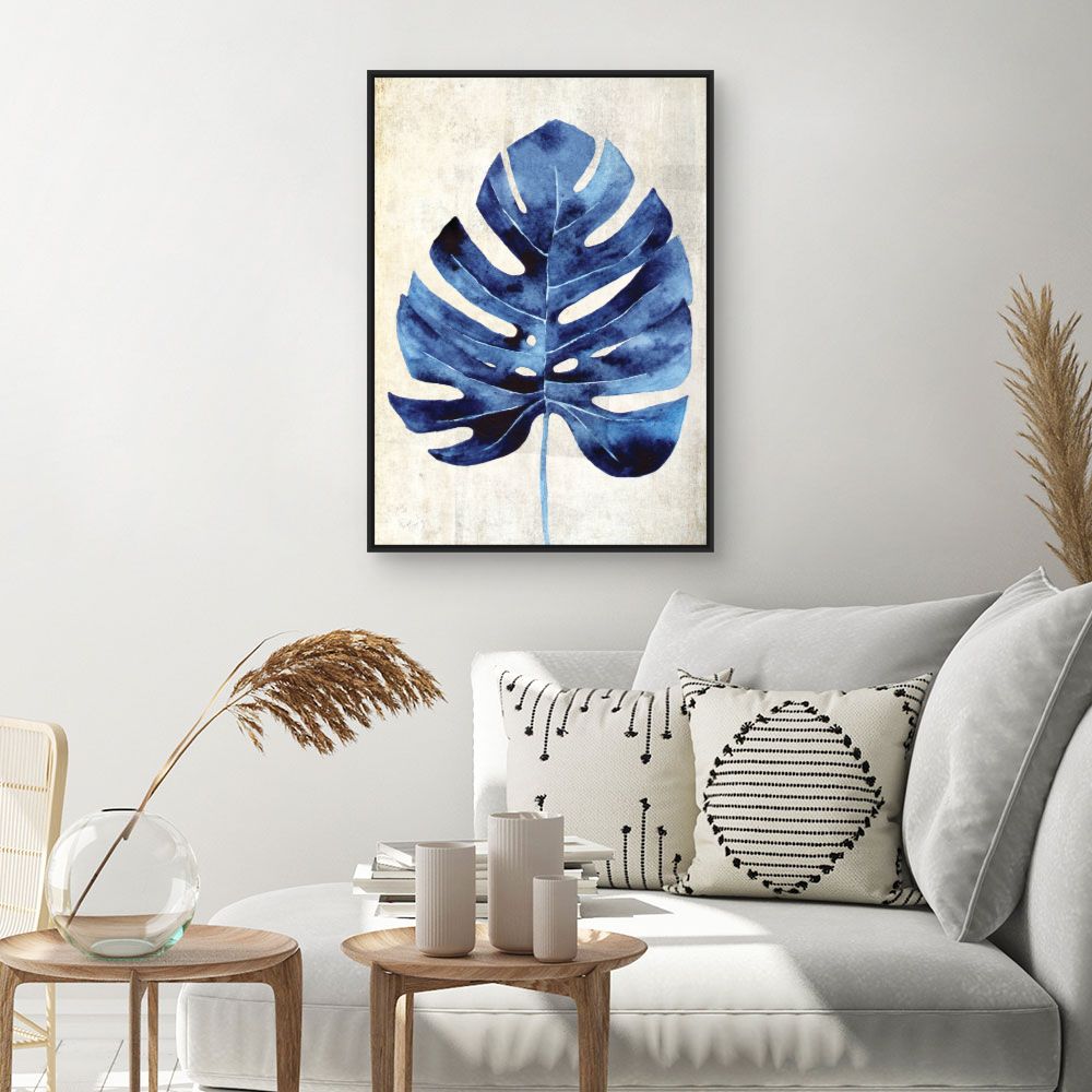 Tableau Feuille aquarelle exotique