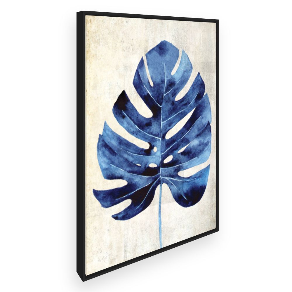 Toile Feuille aquarelle exotique