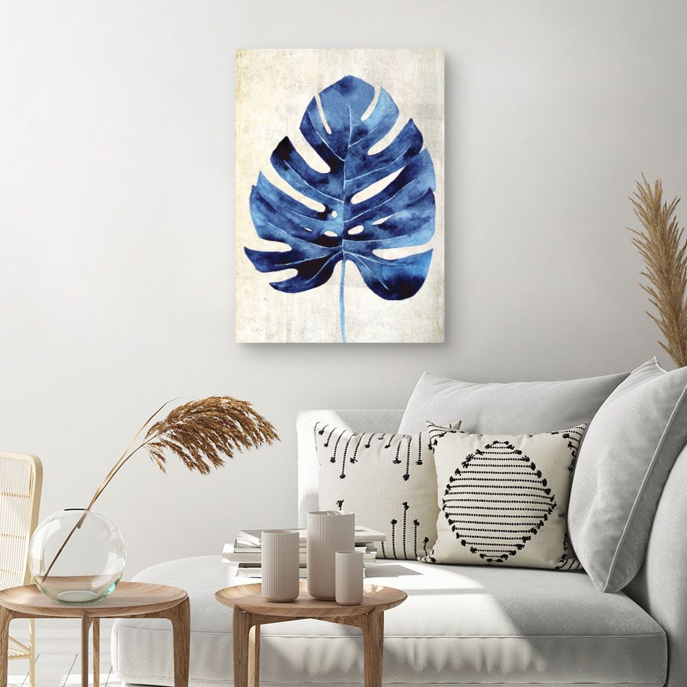 Tableau Feuille aquarelle exotique