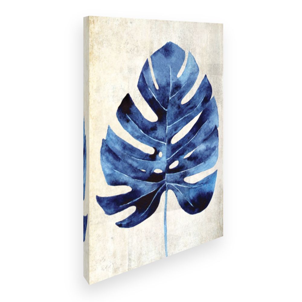 Toile Feuille aquarelle exotique