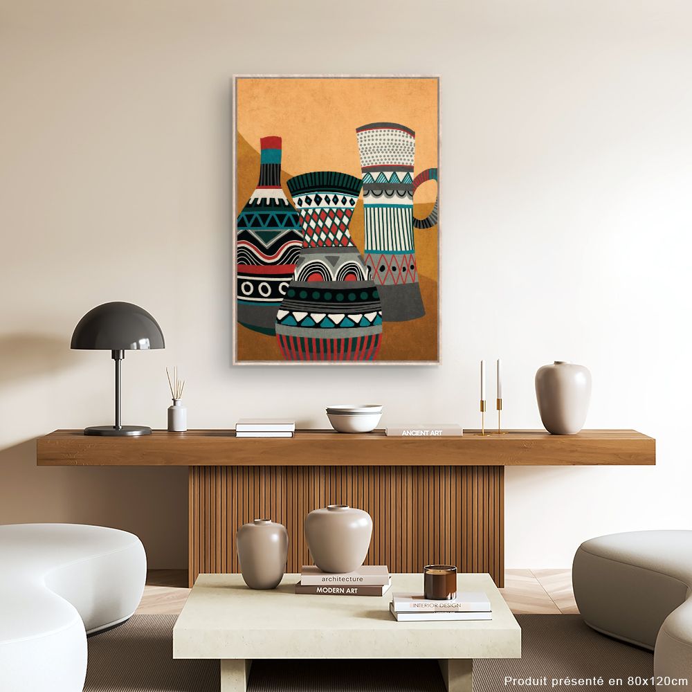 Tableau Vases abstraits colorés
