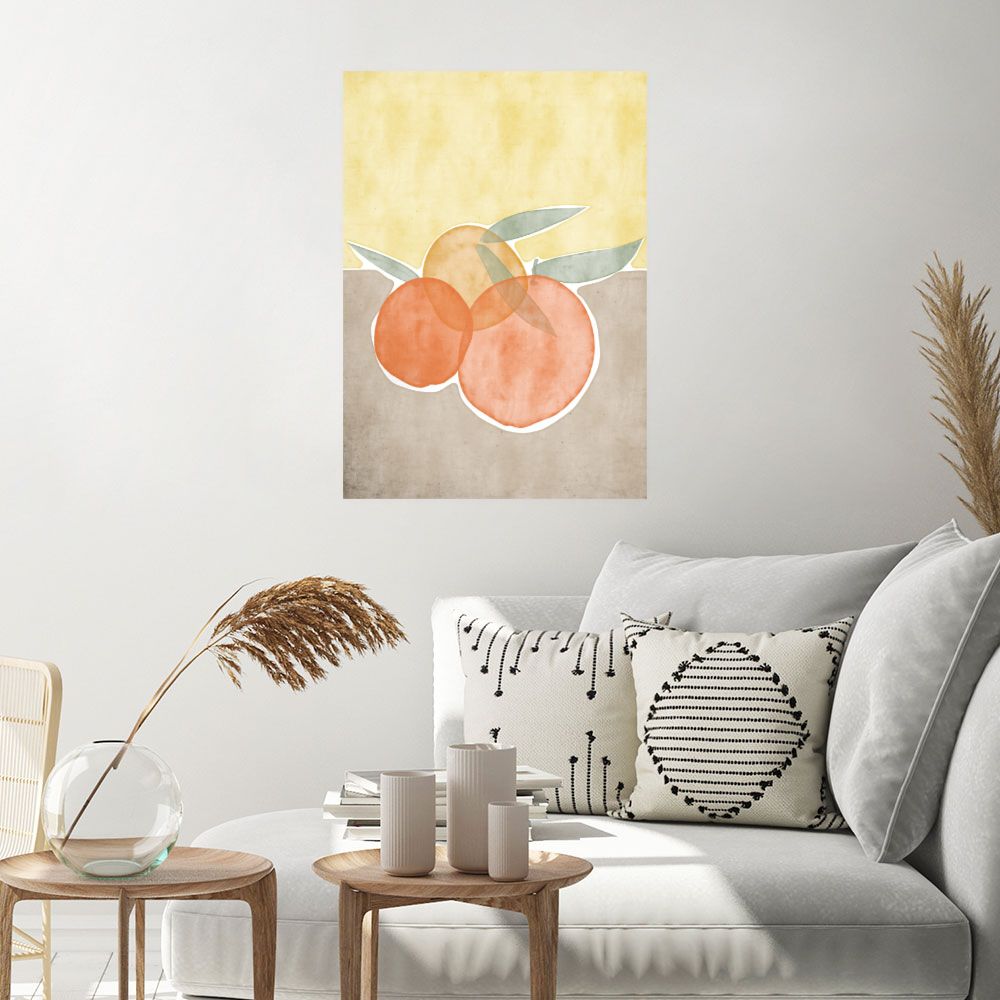Affiche Oranges abstraites