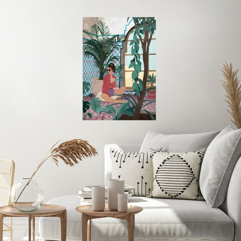 Affiche Évasion tropicale chic