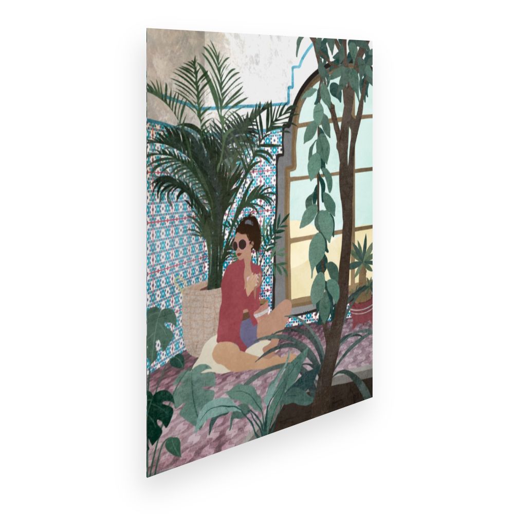 Affiche Évasion tropicale chic