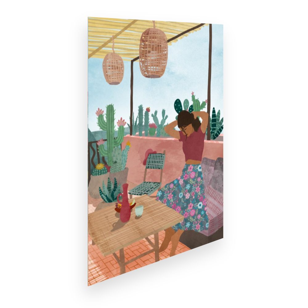 Affiche Terrasse ensoleillée