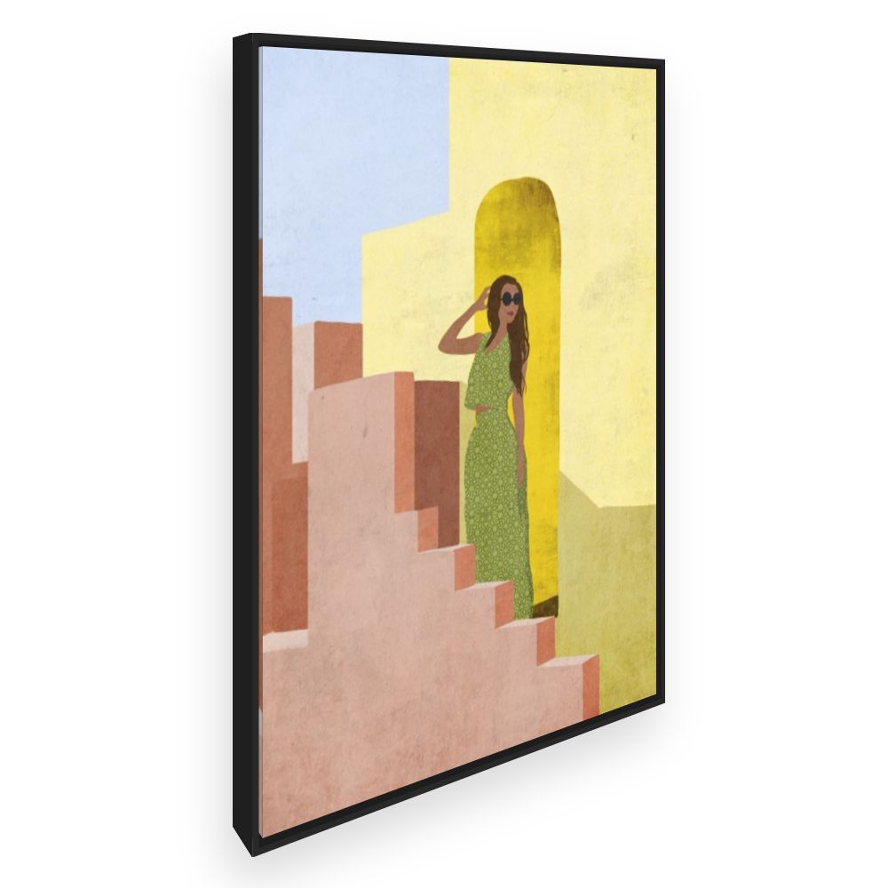 Toile Escalier ensoleillé