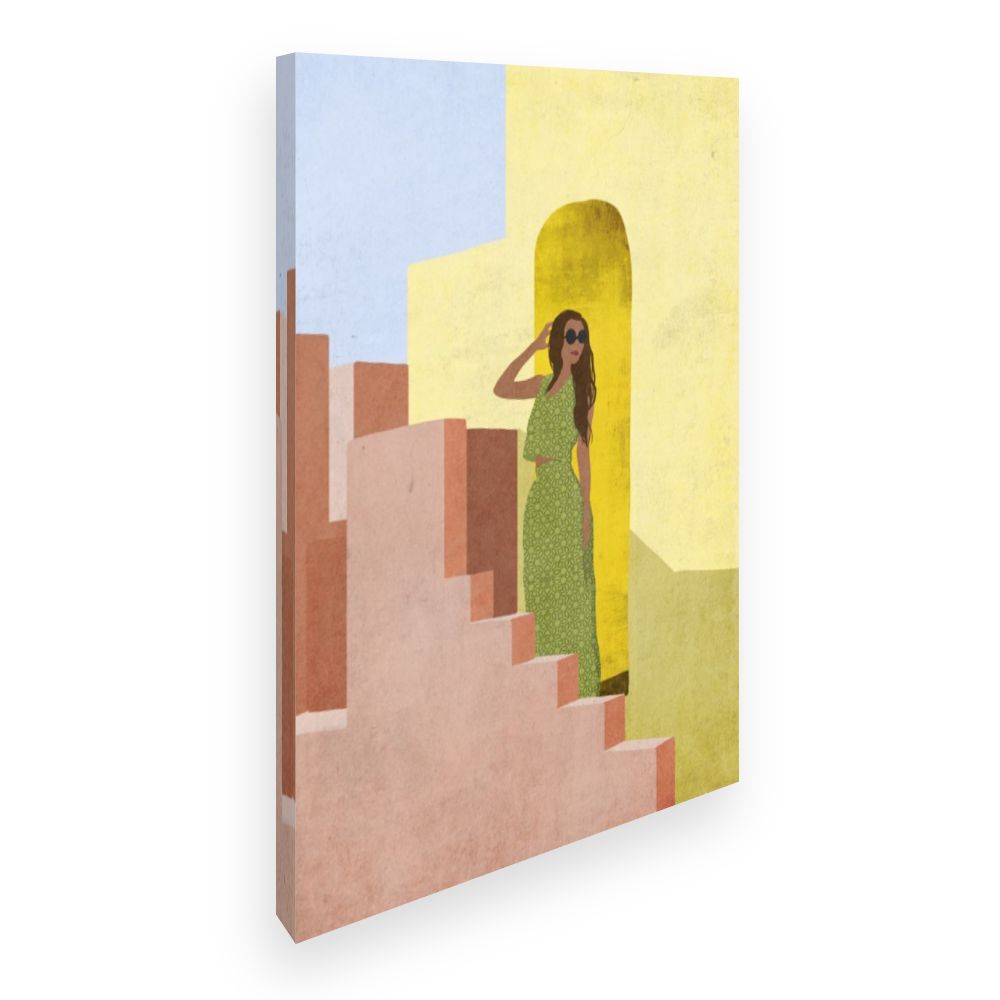 Toile Escalier ensoleillé