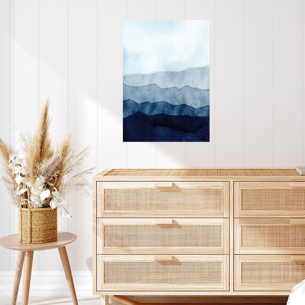 Affiche Montagnes en aquarelle