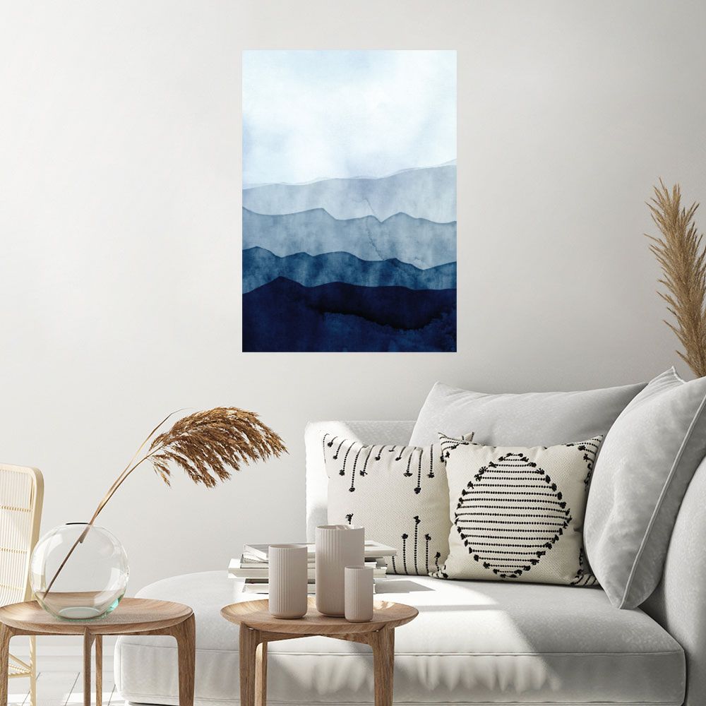 Affiche Montagnes en aquarelle