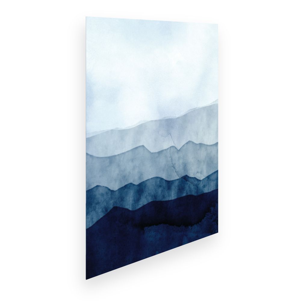 Affiche Montagnes en aquarelle