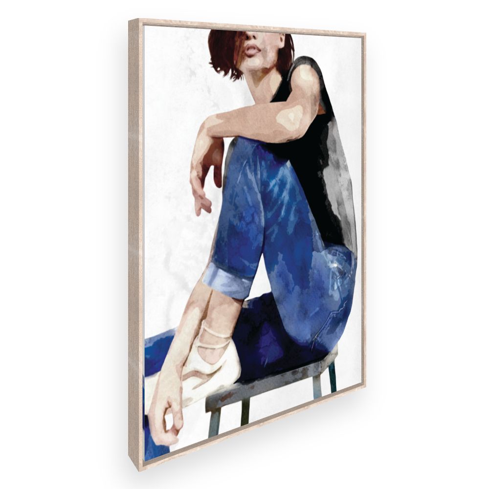 Toile Silhouette contemporaine stylée