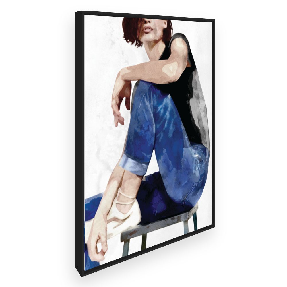 Toile Silhouette contemporaine stylée