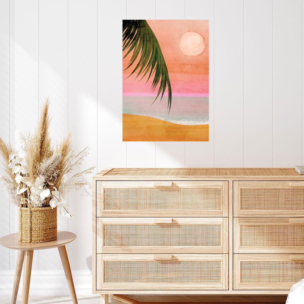 Affiche Coucher de soleil tropical
