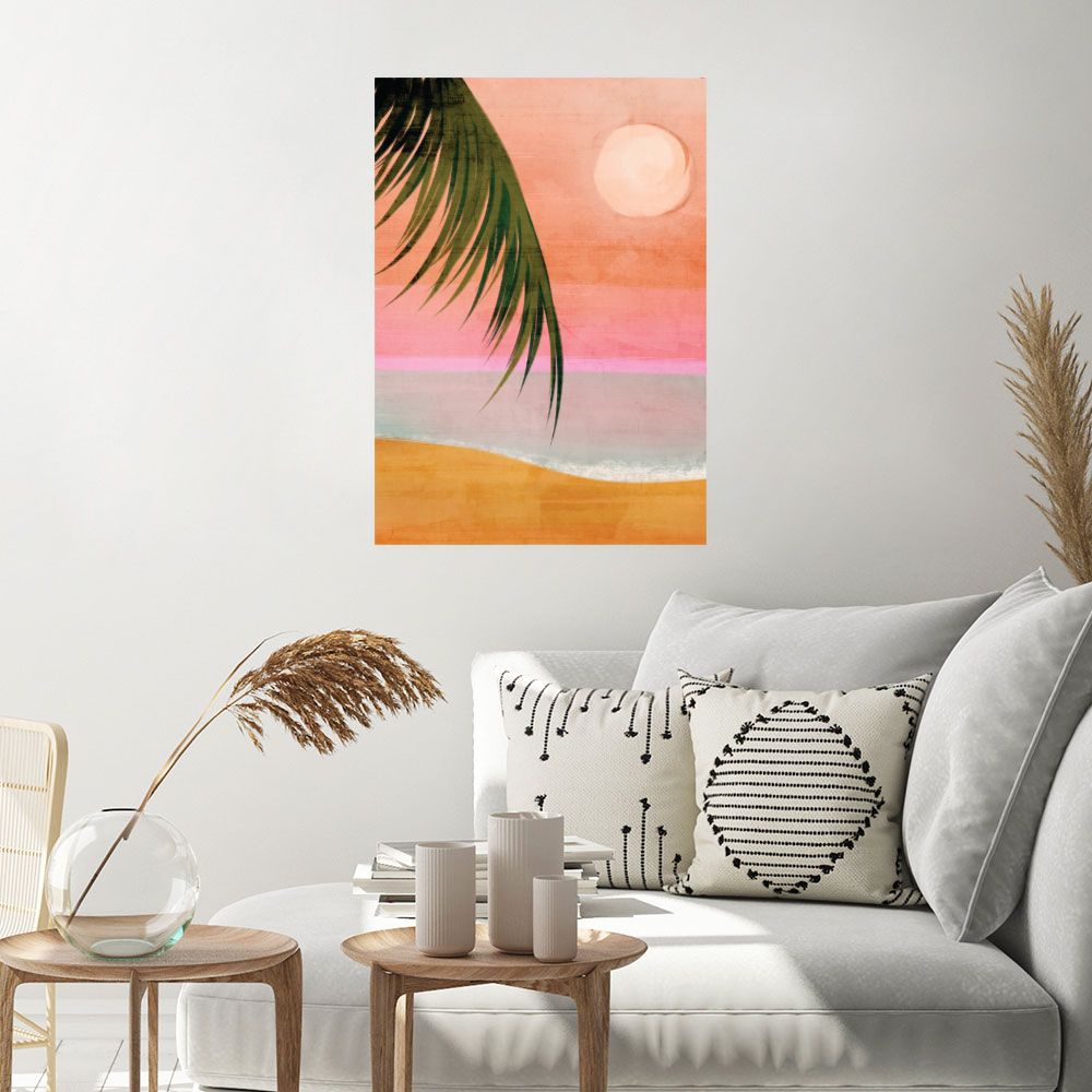 Affiche Coucher de soleil tropical