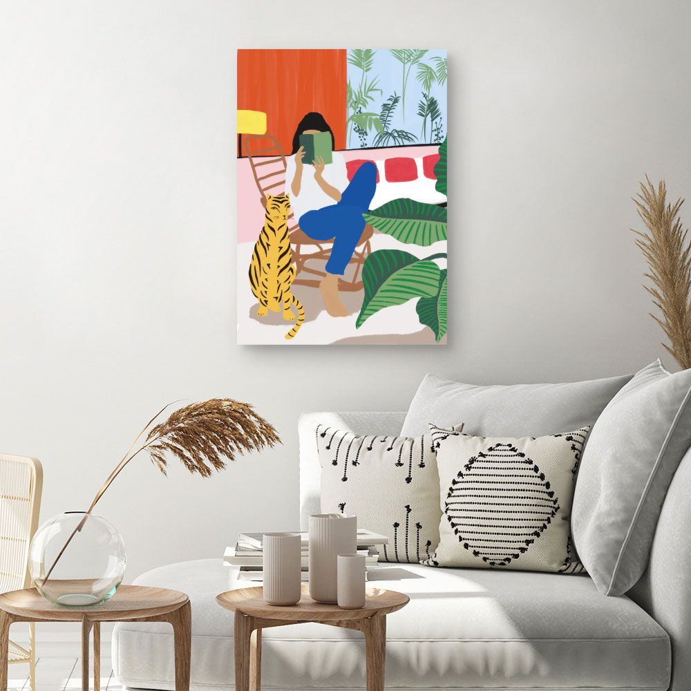 Tableau Lecture relaxante