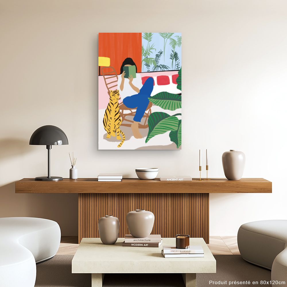 Tableau Lecture relaxante