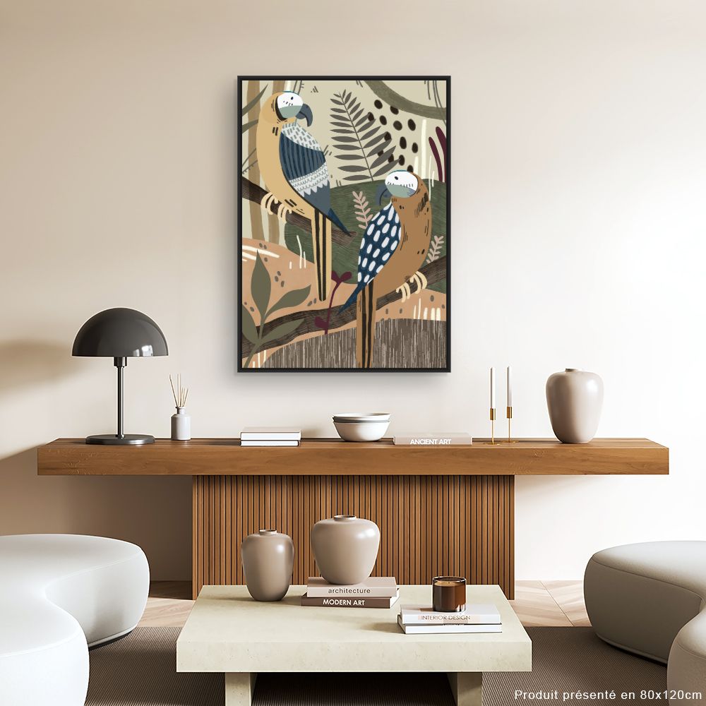 Tableau Perroquets exotiques