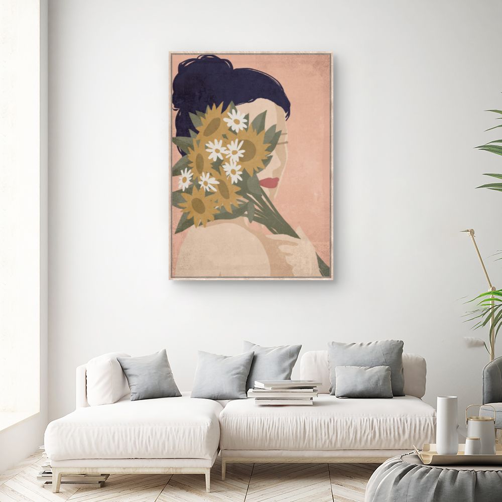 Tableau Femme aux fleurs