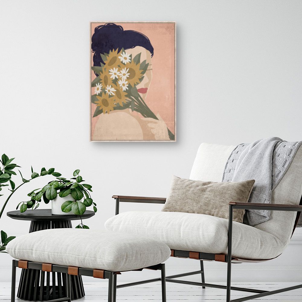 Tableau Femme aux fleurs