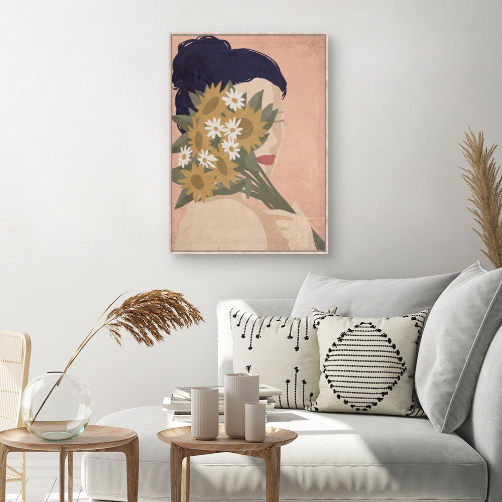 Tableau Femme aux fleurs
