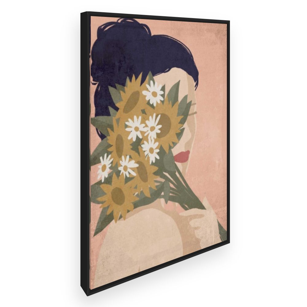 Toile Femme aux fleurs