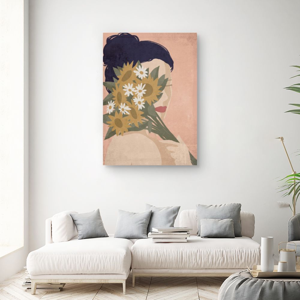 Tableau Femme aux fleurs