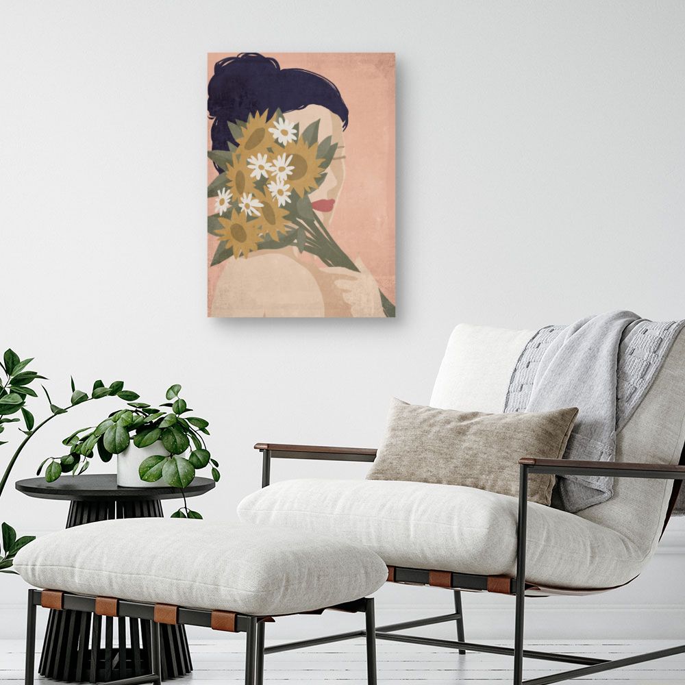 Tableau Femme aux fleurs