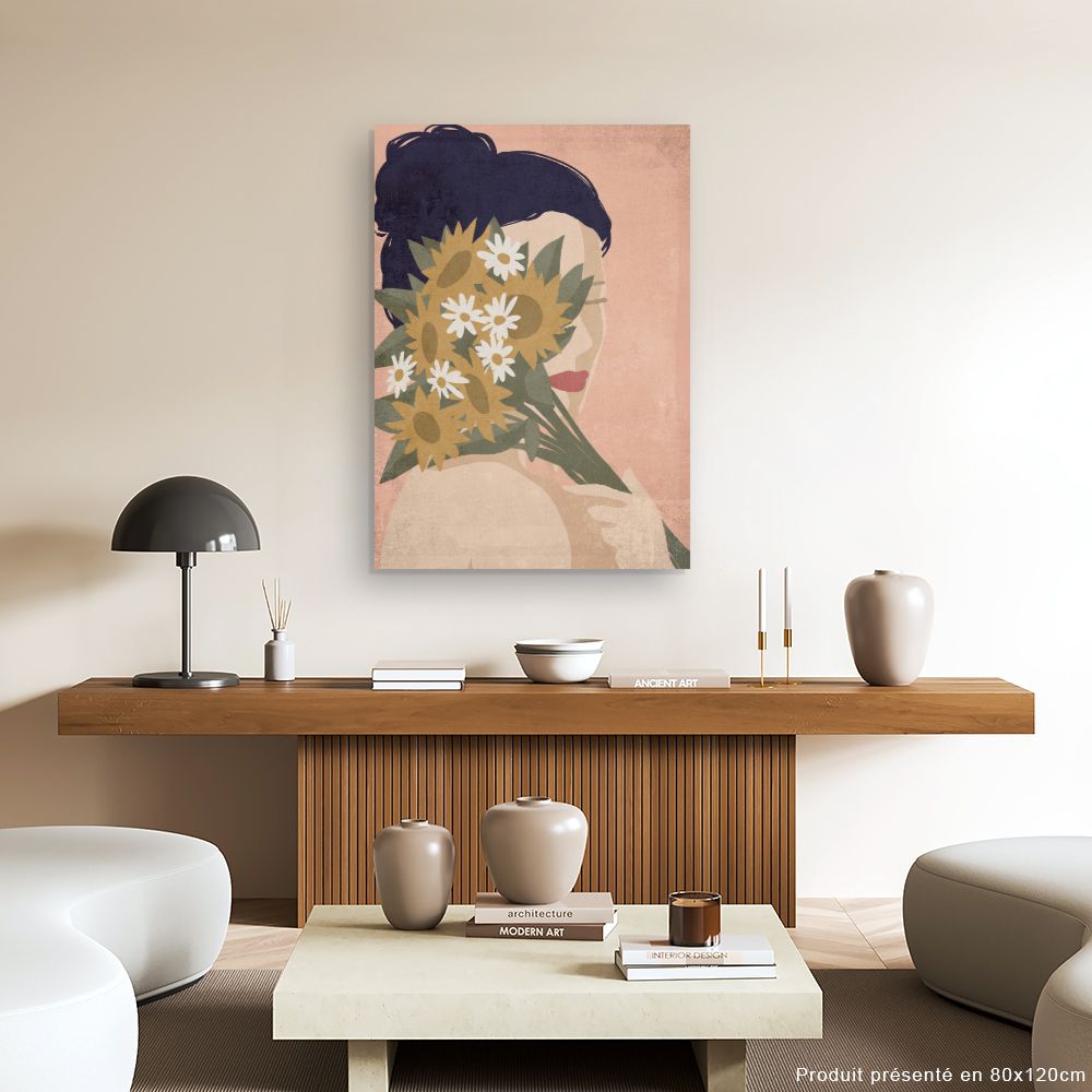 Tableau Femme aux fleurs