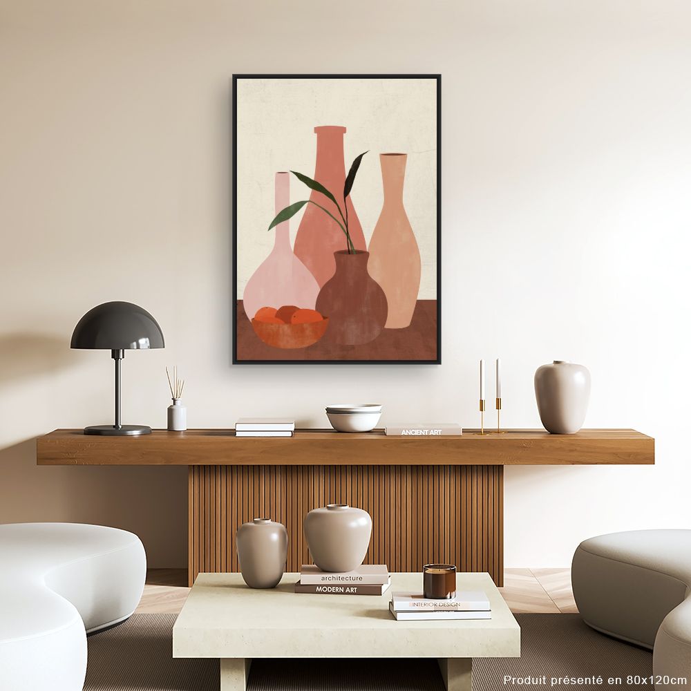 Tableau Élégance terre cuite
