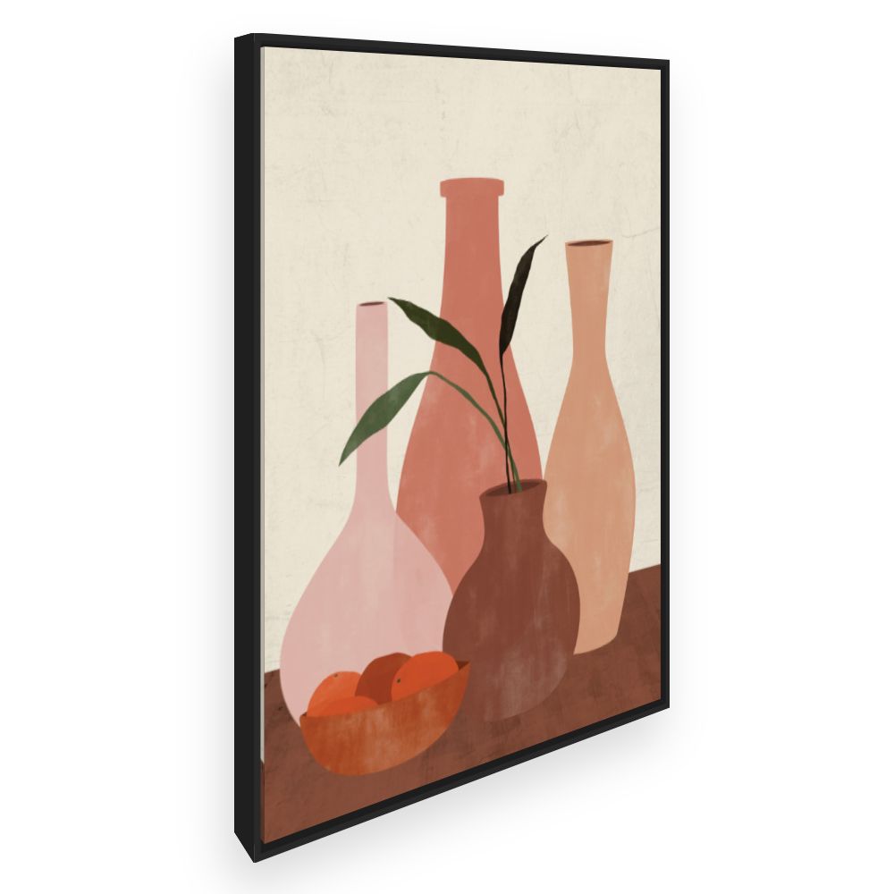 Toile Élégance terre cuite