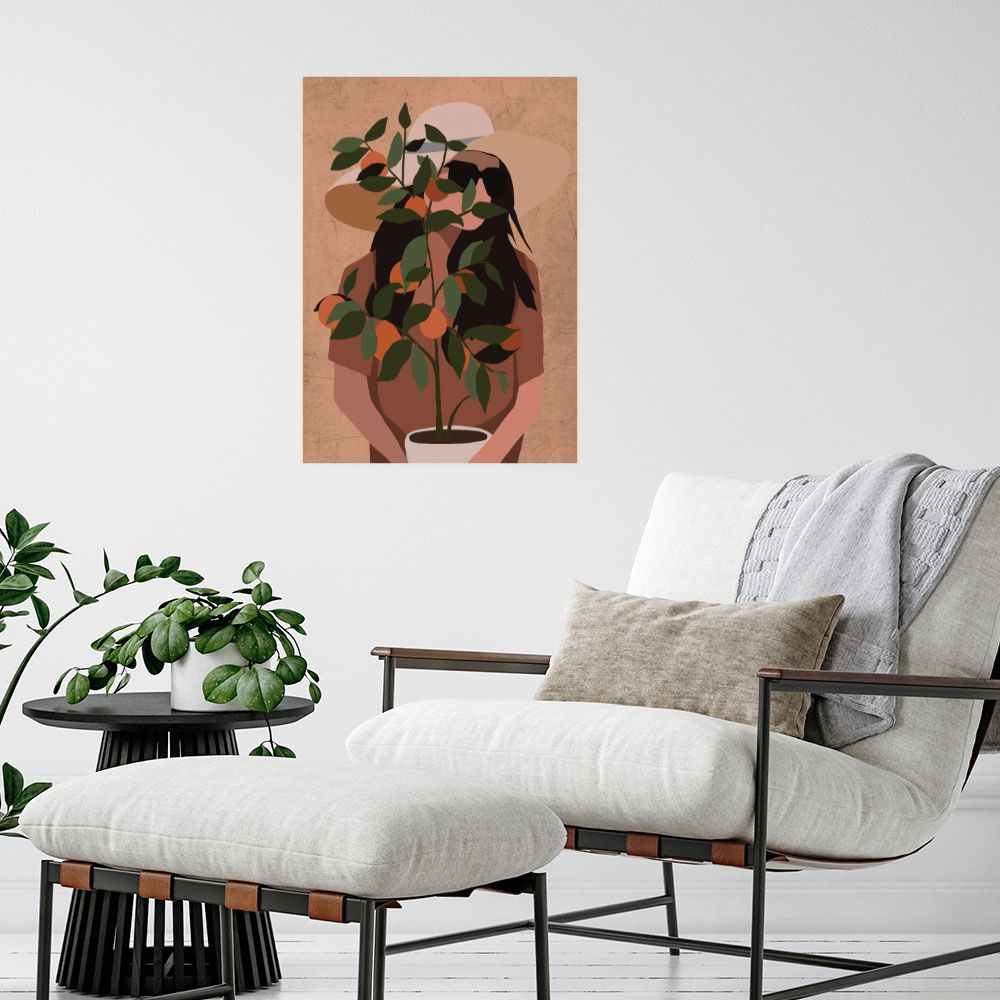 Affiche Femme au chapeau