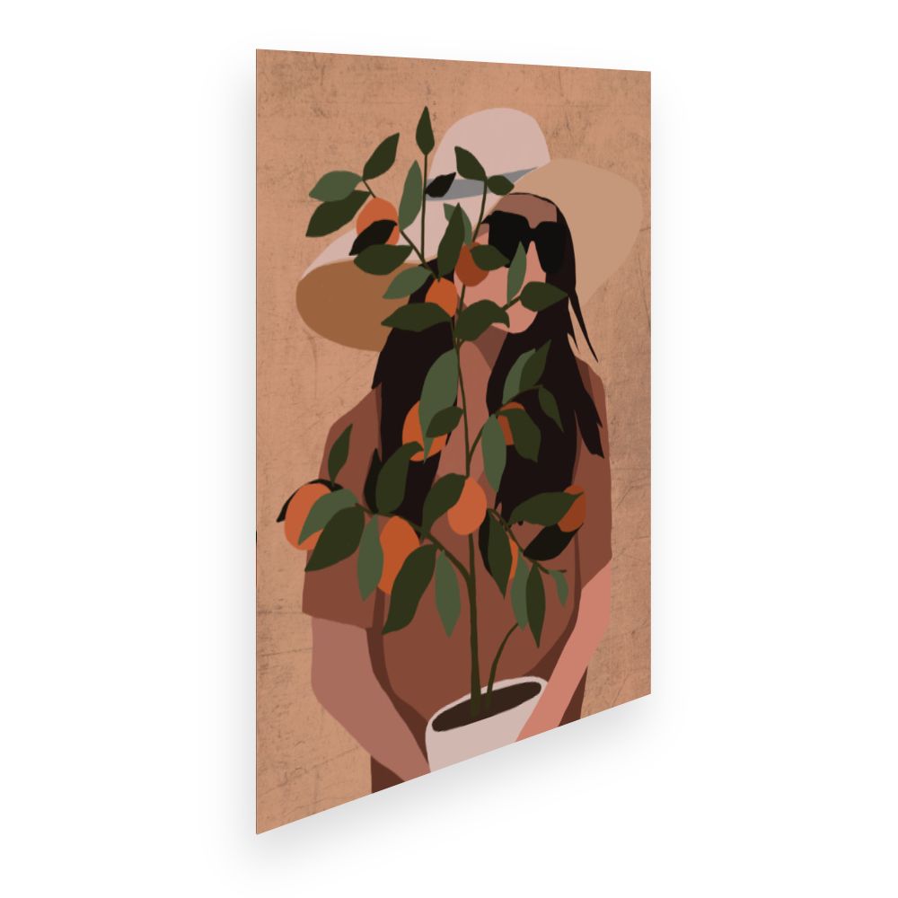 Affiche Femme au chapeau