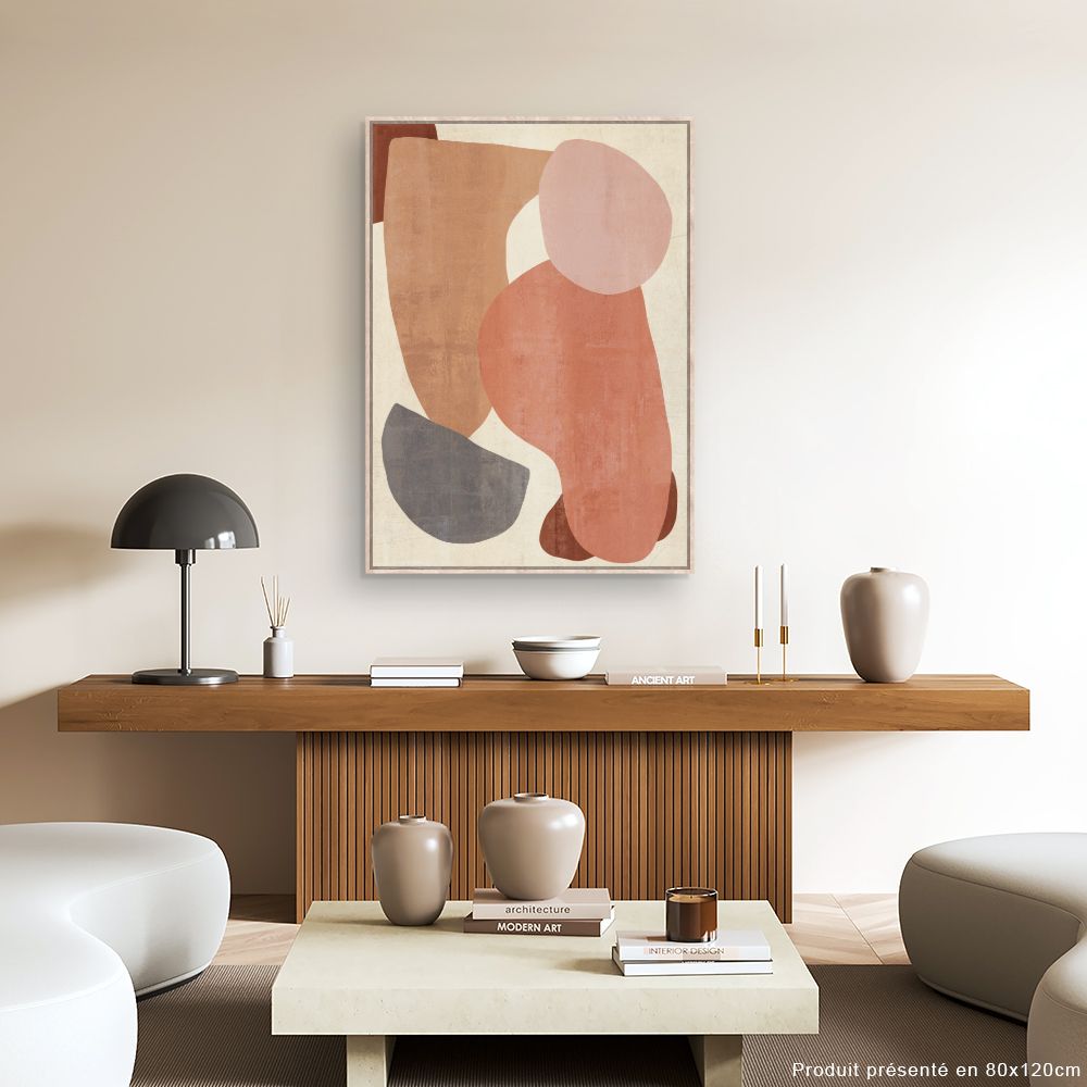 Tableau Formes abstraites douces