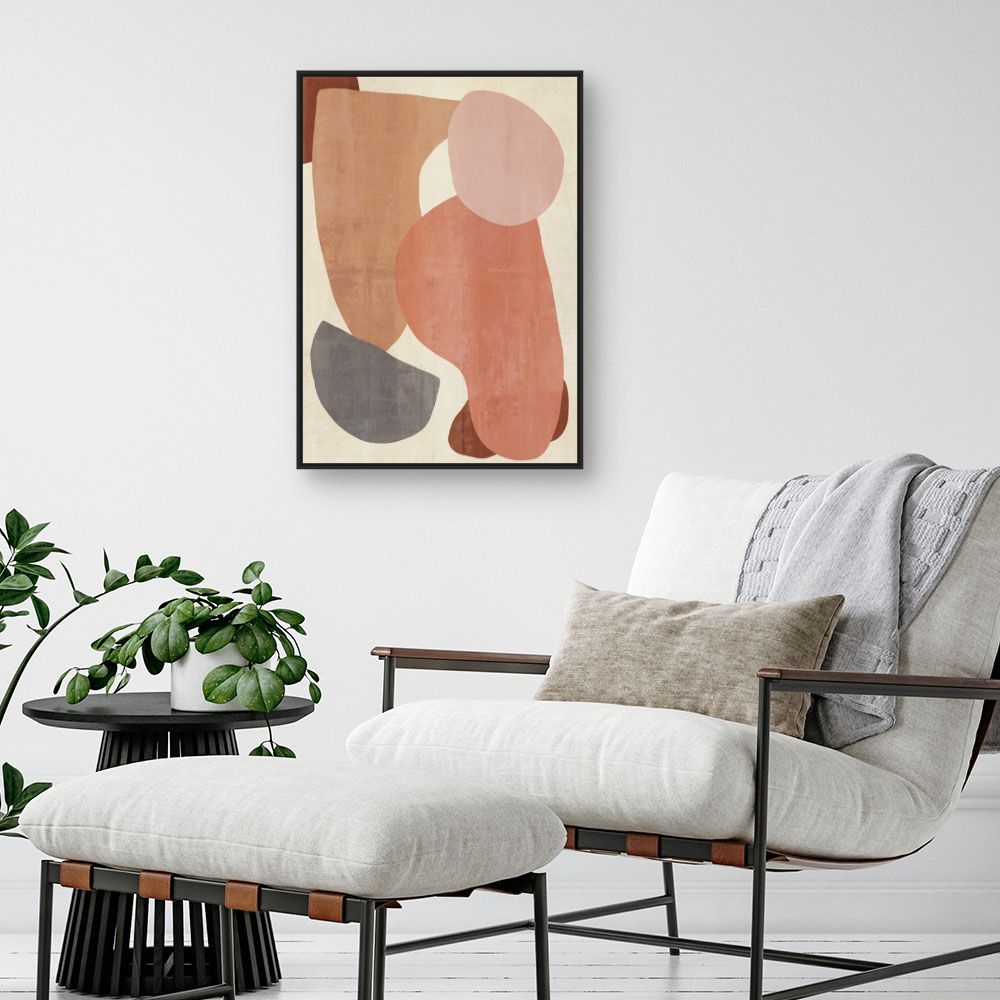 Tableau Formes abstraites douces