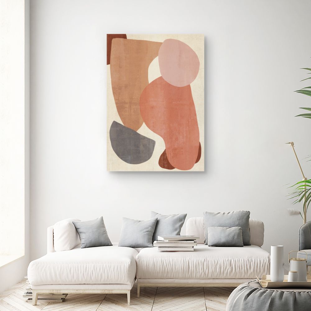 Tableau Formes abstraites douces