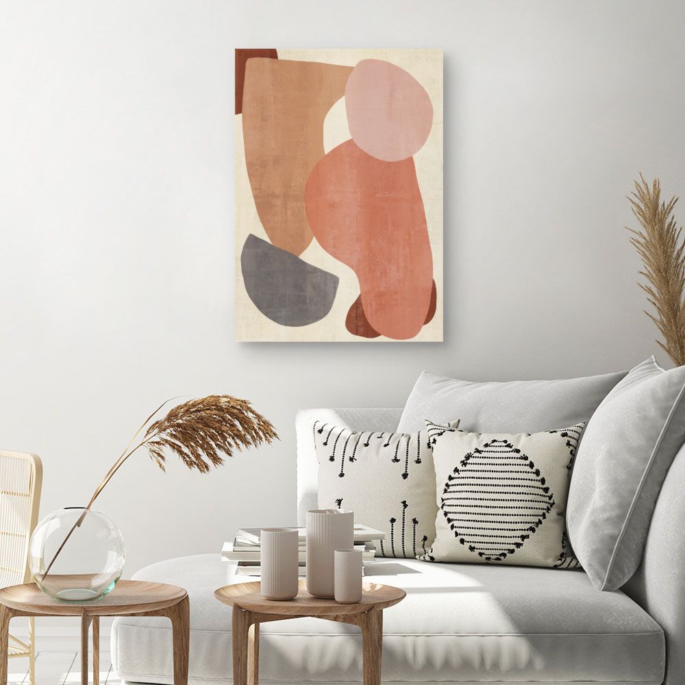 Tableau Formes abstraites douces