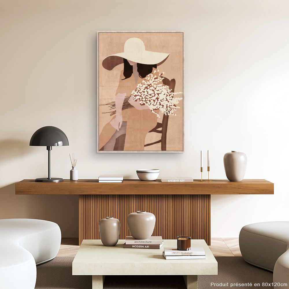 Toile Élégante silhouette féminine
