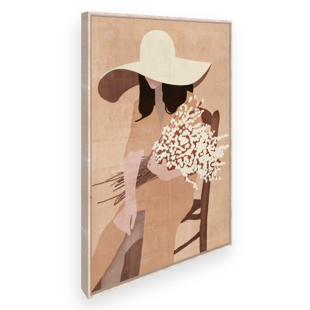 Toile Élégante silhouette féminine