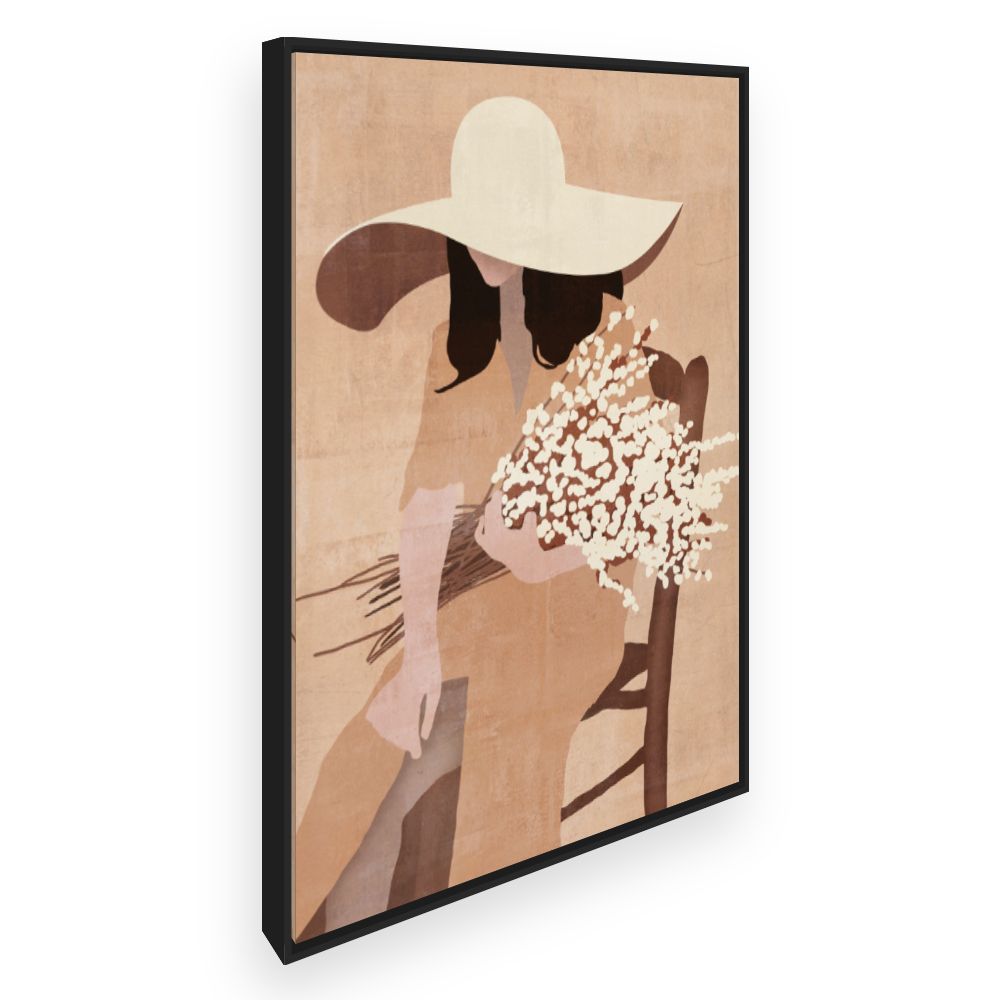 Toile Élégante silhouette féminine