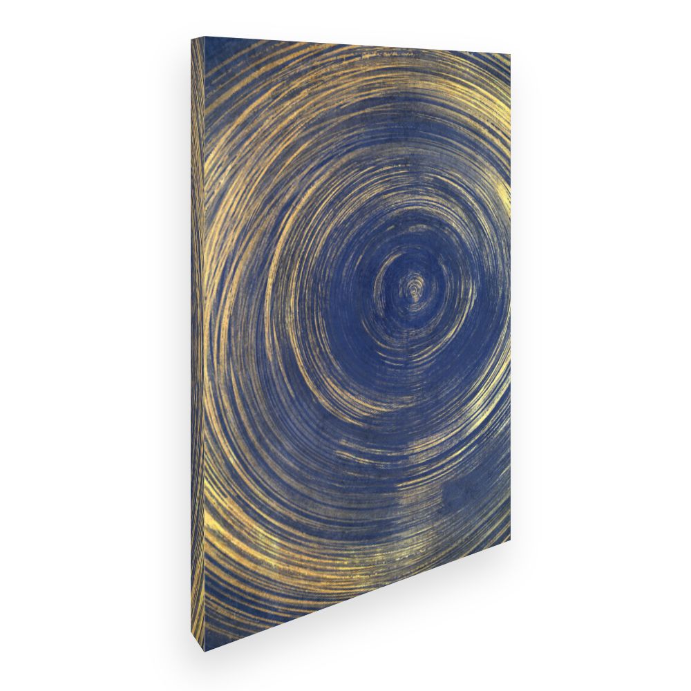 Toile Cercles dorés hypnotiques