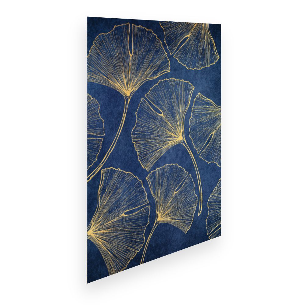 Affiche Feuilles dorées élégantes