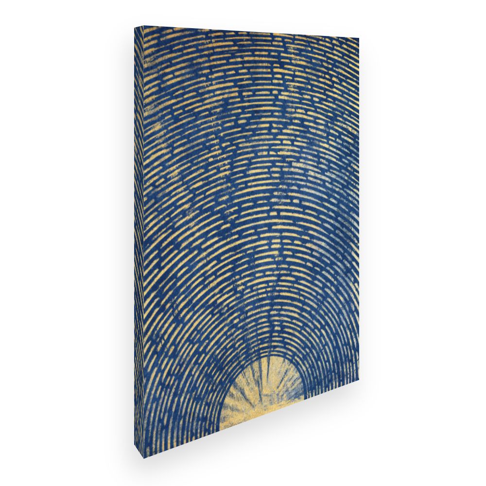 Toile Cercles dorés élégants