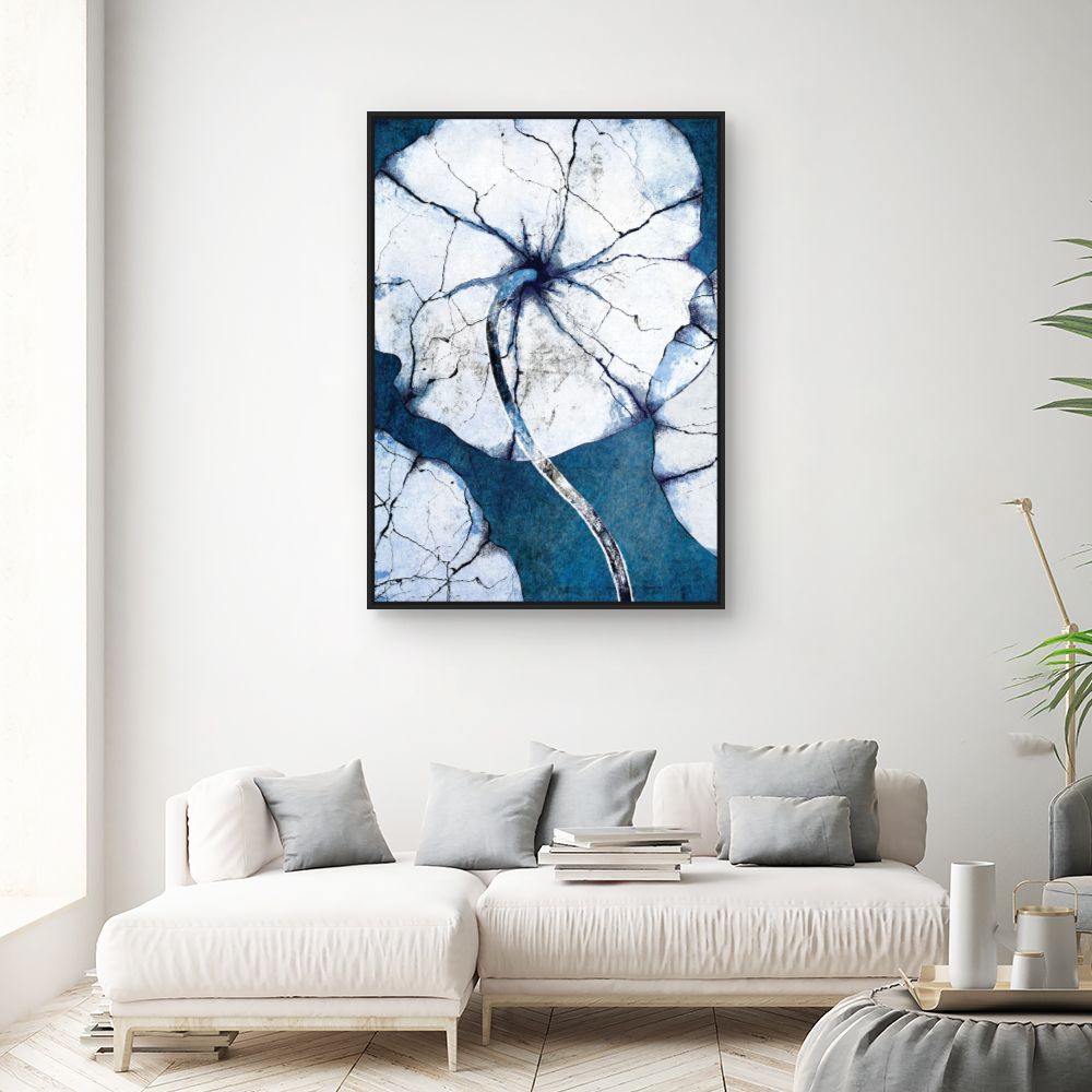 Tableau Fleurs texturées