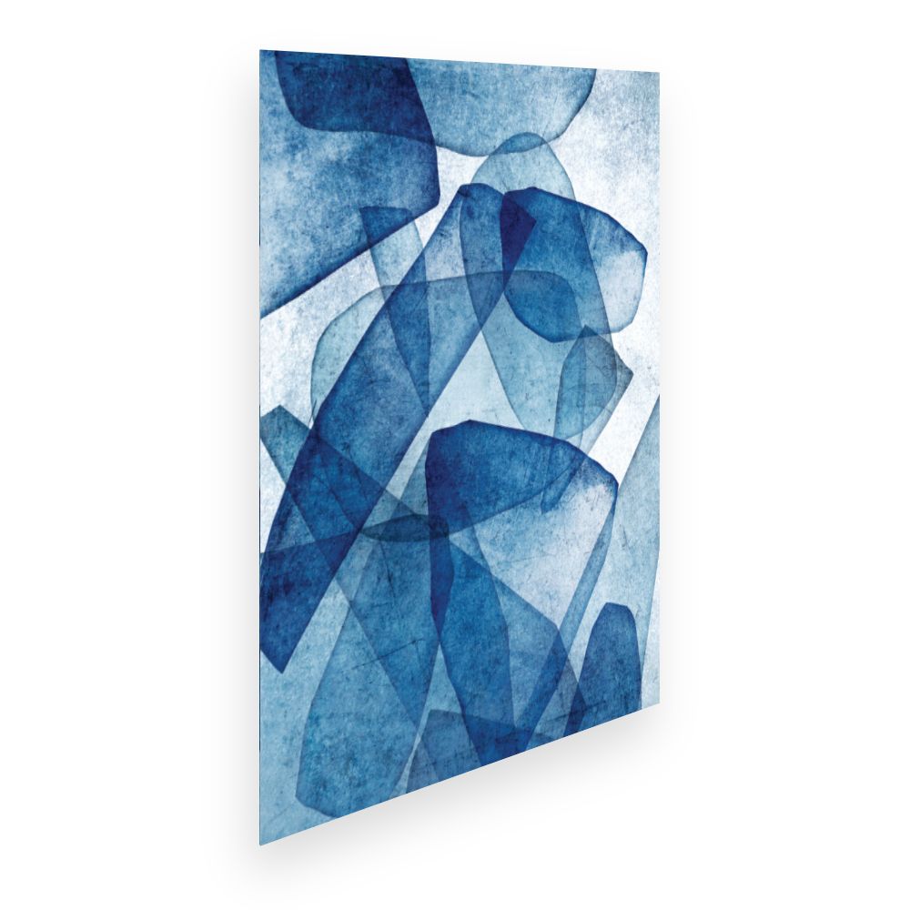 Affiche Formes éthérées bleues