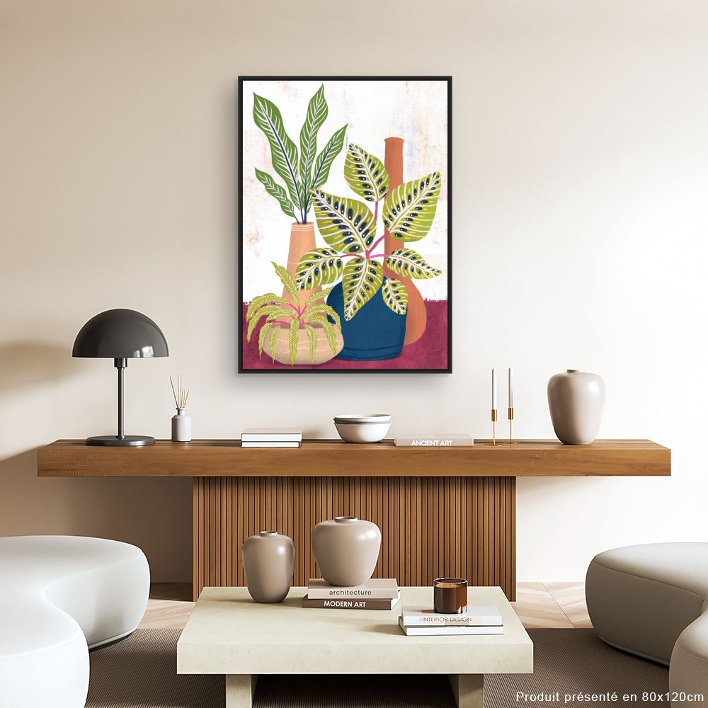 Tableau Feuillage exotique