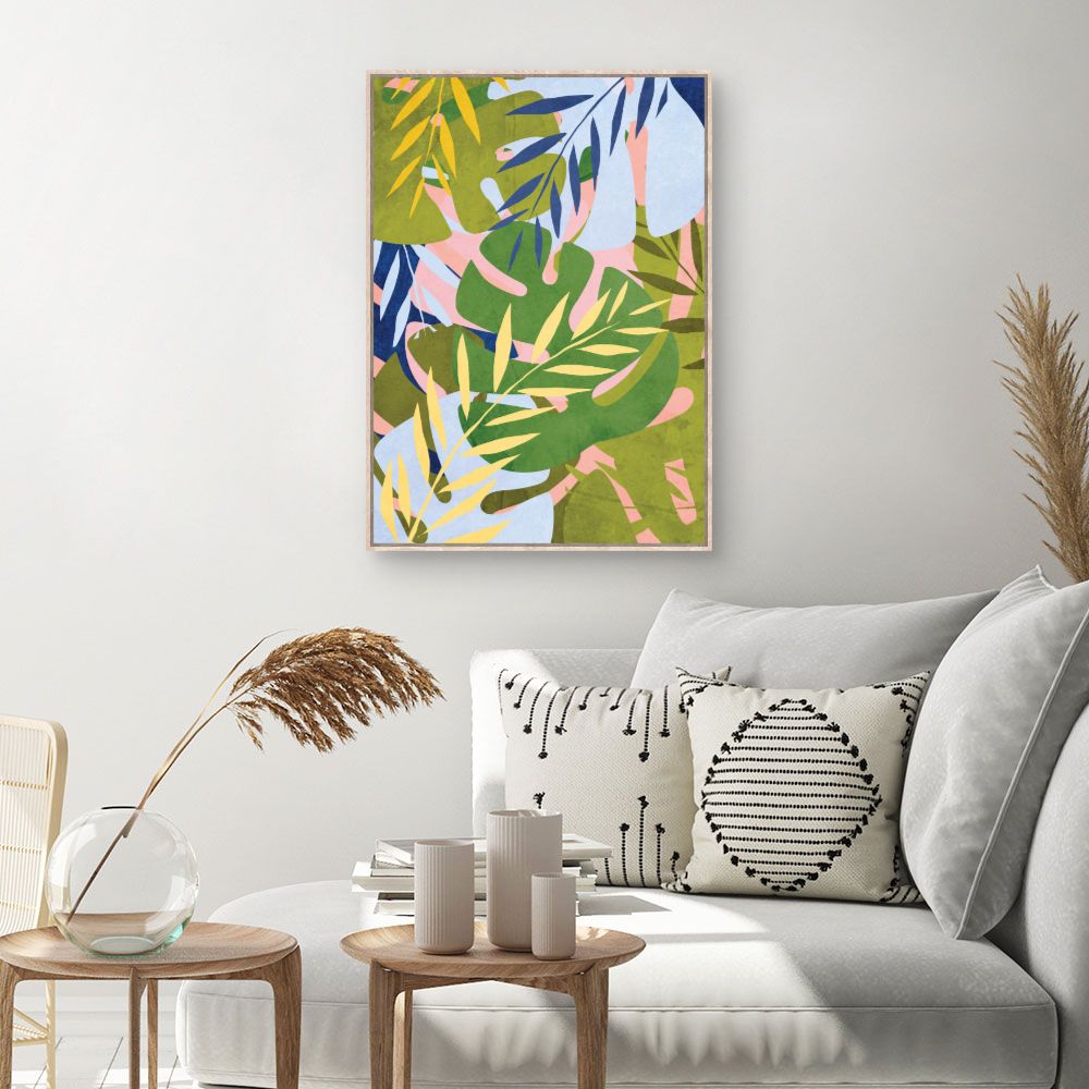 Tableau Feuillage tropical vibrant